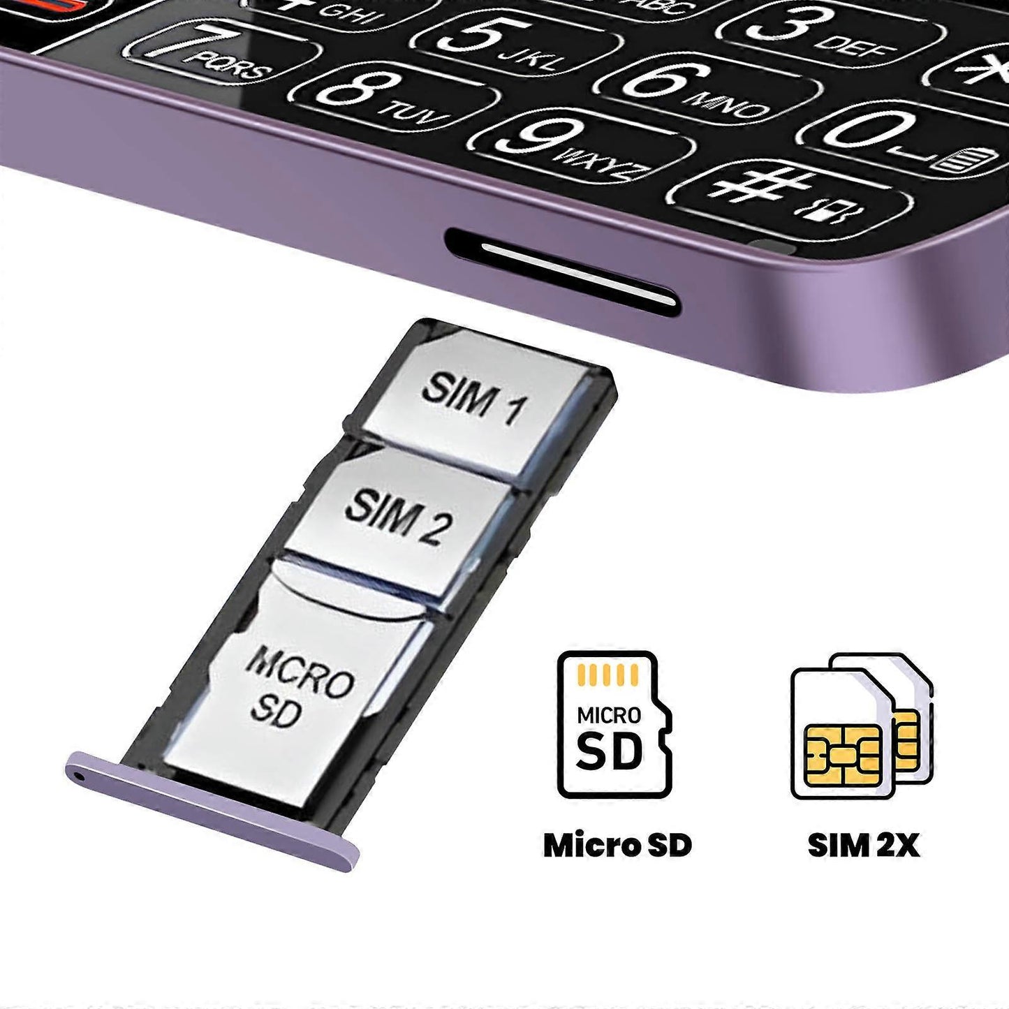 Mobilni telefon V-899 preklopiv, sa 2 SIM i SD karticom