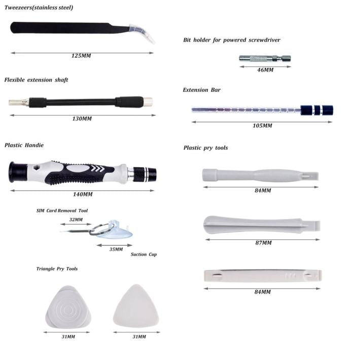 Odvrtači precizni set 110 u 1