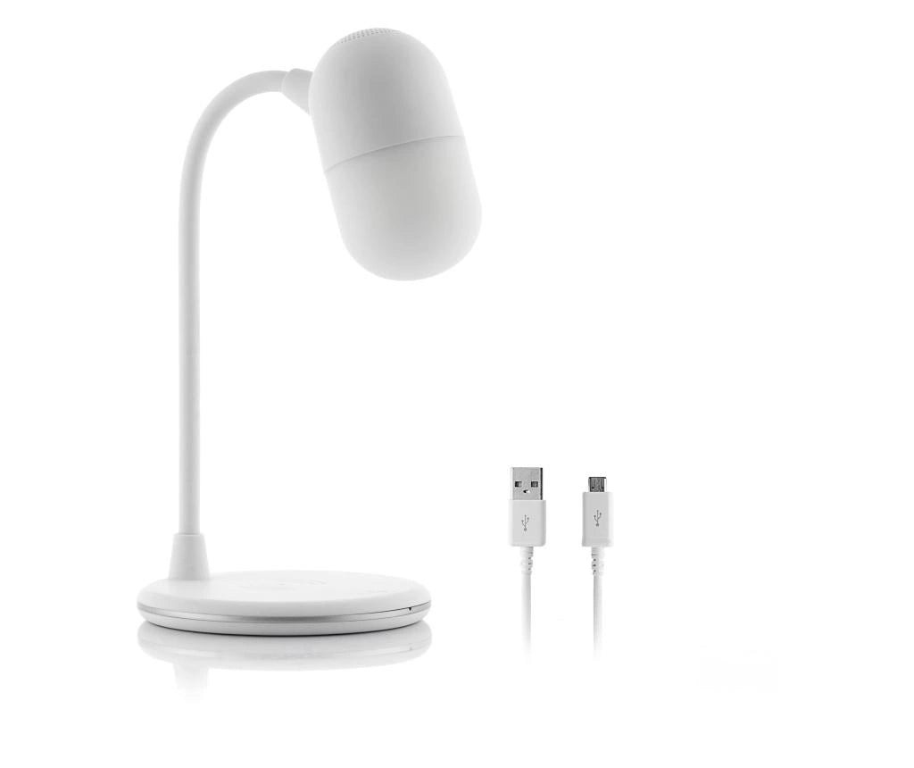 Lampa sa zvučnikom i bežičnim punjačem