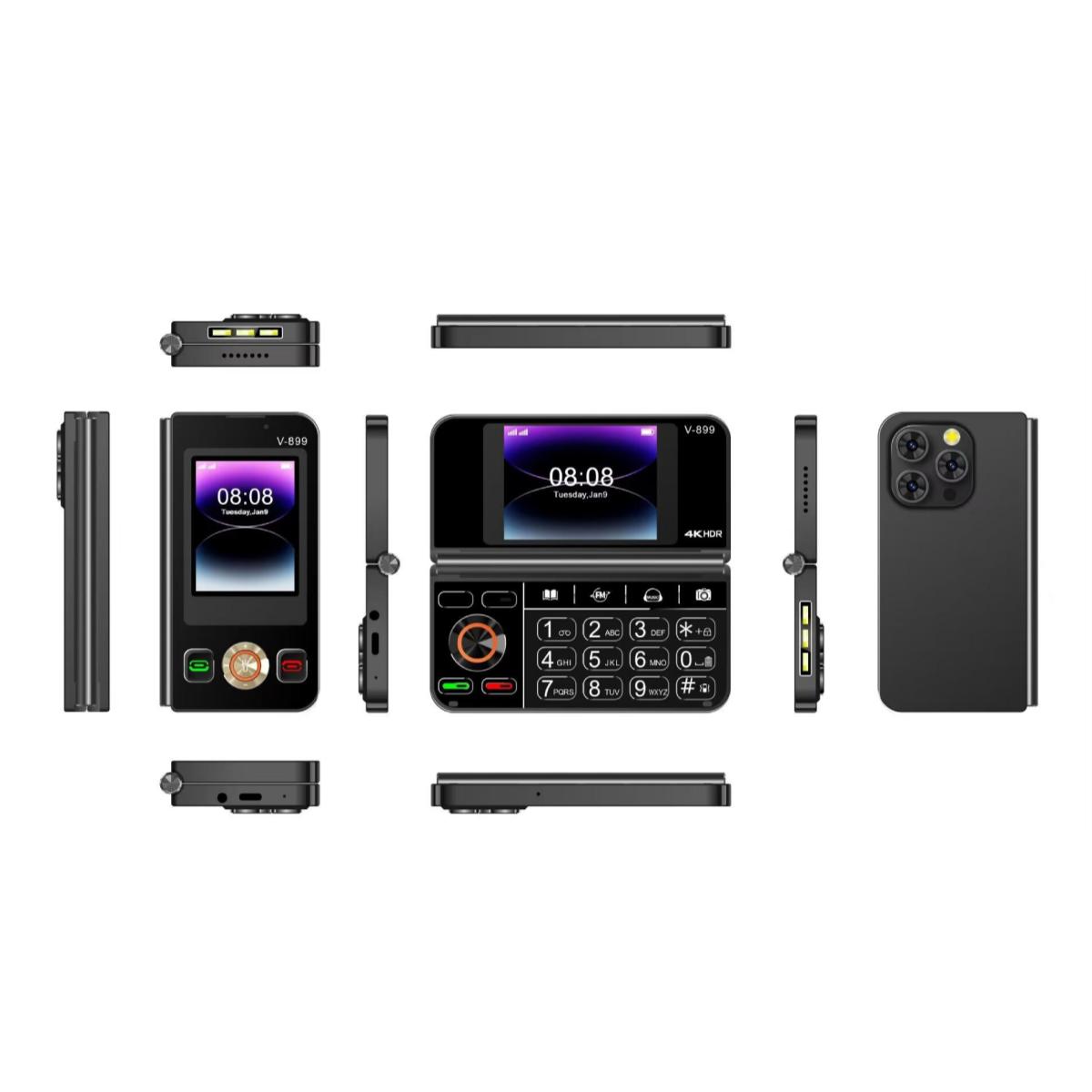 Mobilni telefon V-899 preklopiv, sa 2 SIM i SD karticom