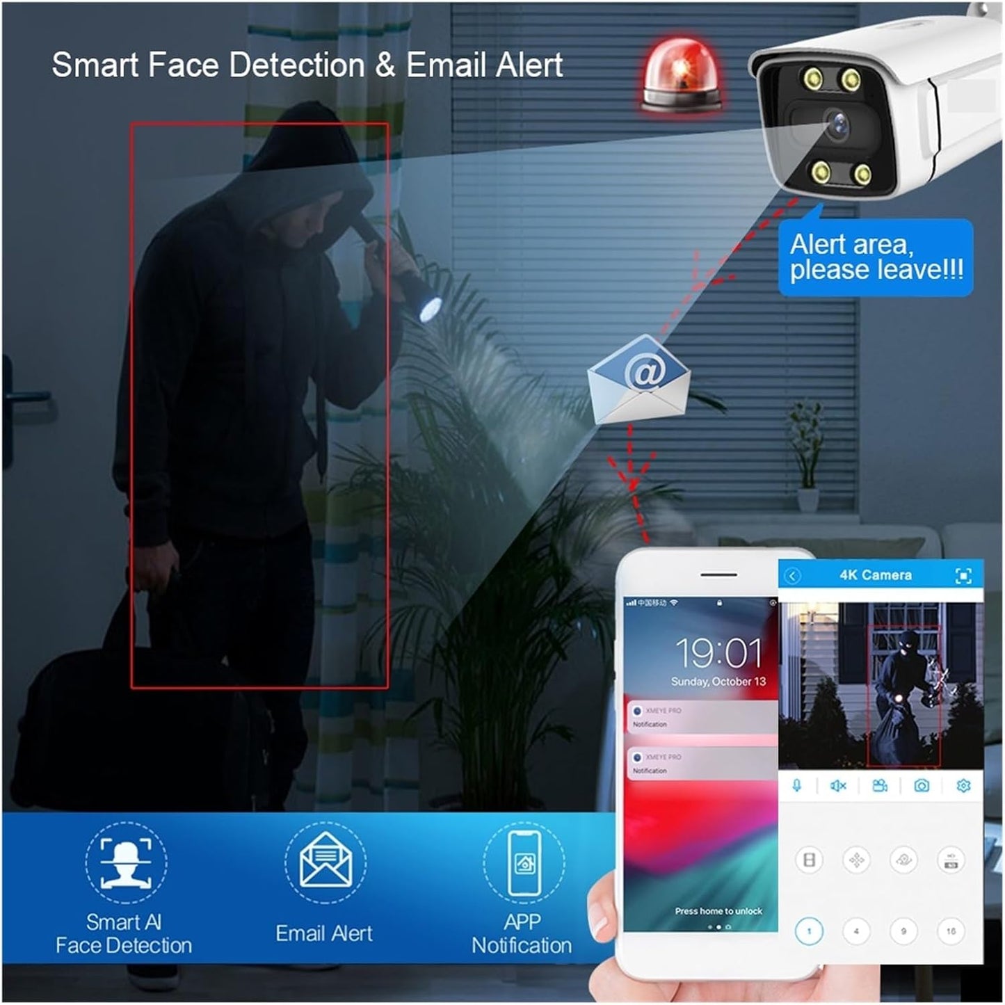 CCTV 4K Bezicne kamere za video nadzor WIFI (4 i 8 komada )