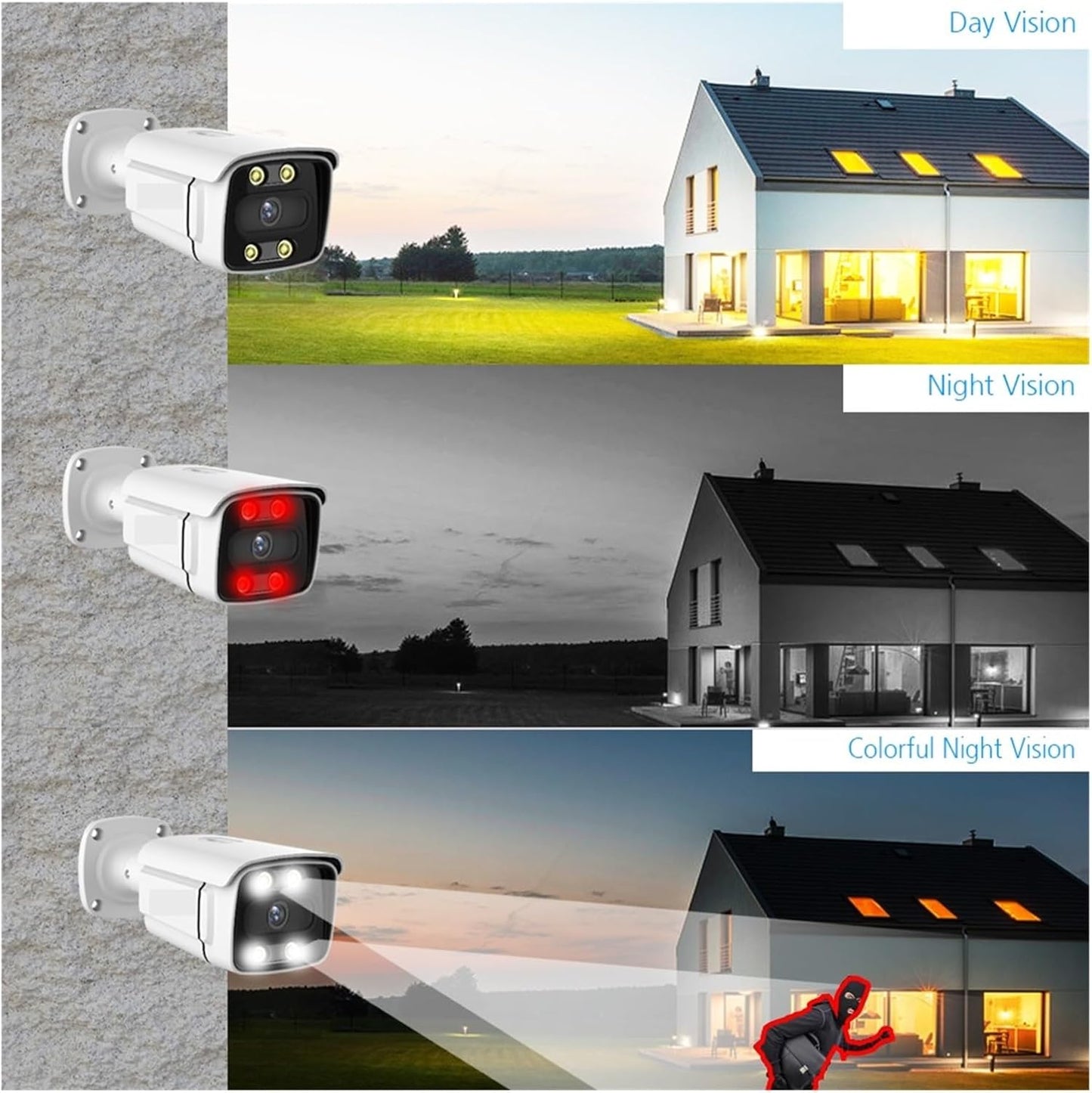 CCTV 4K Bezicne kamere za video nadzor WIFI (4 i 8 komada )