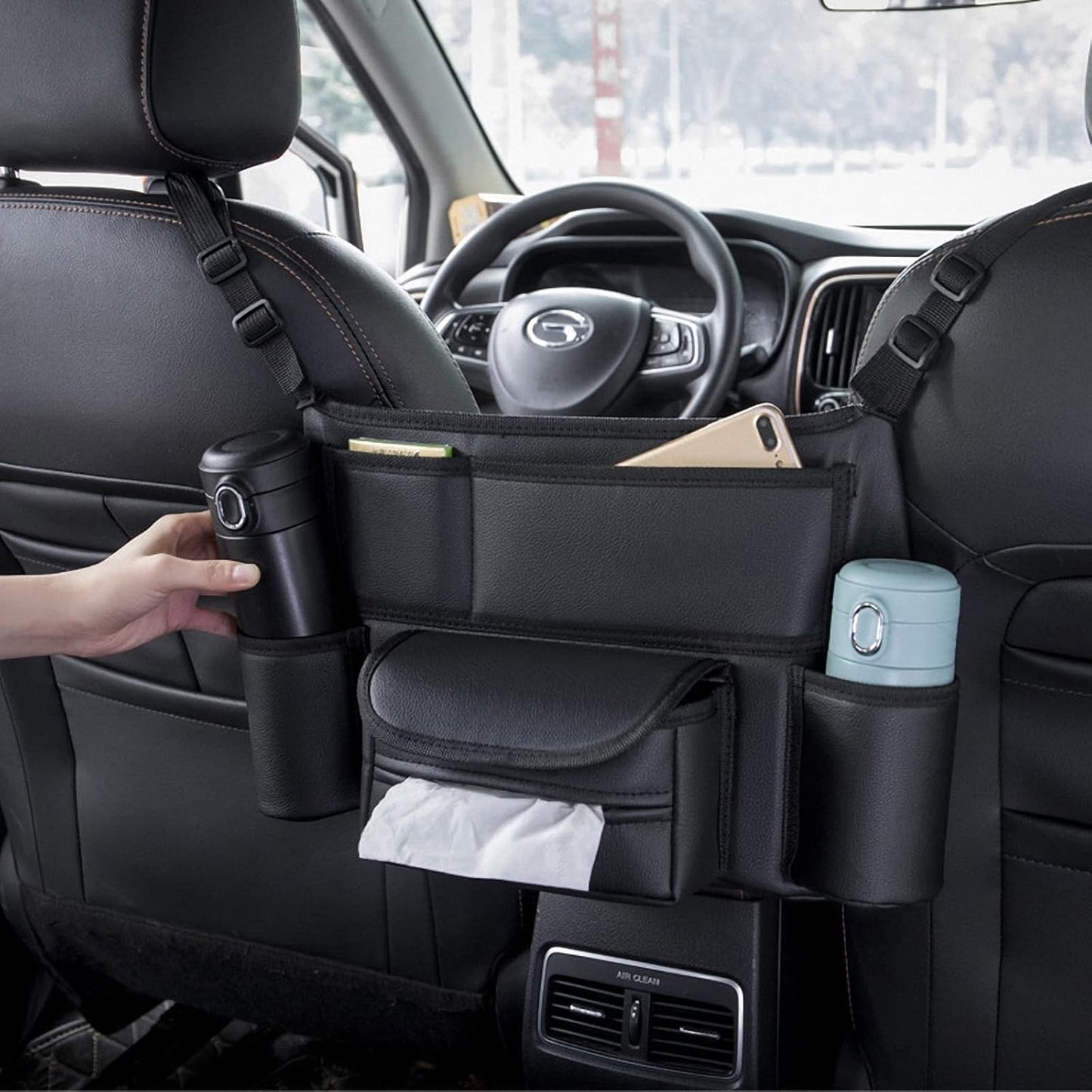 Ultra praktični organizator za auto sa držačem flaša