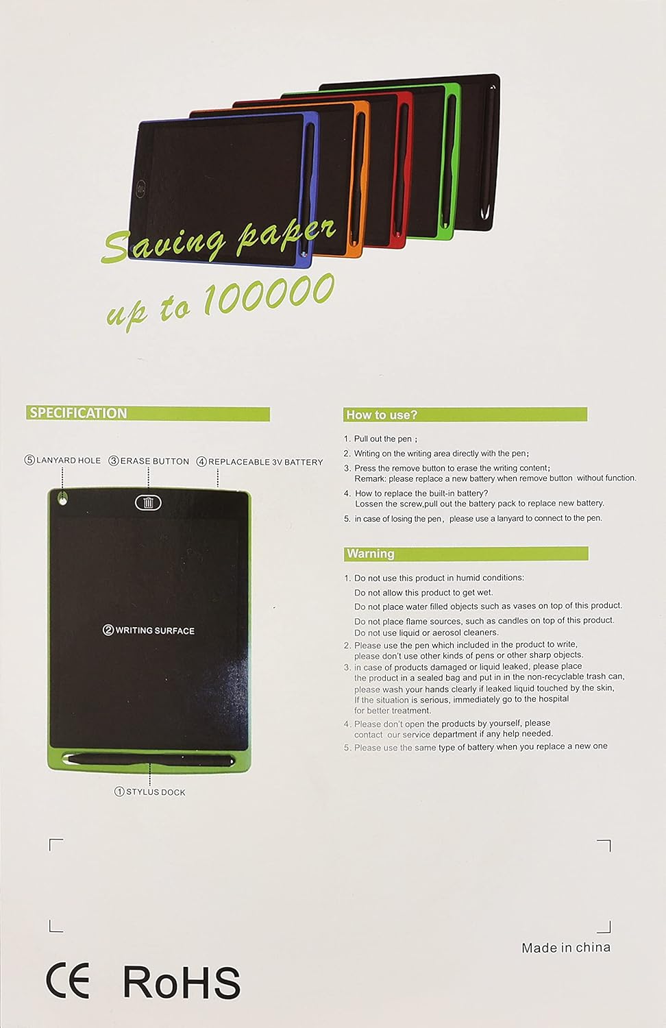 Tabla za pisanje i crtanje