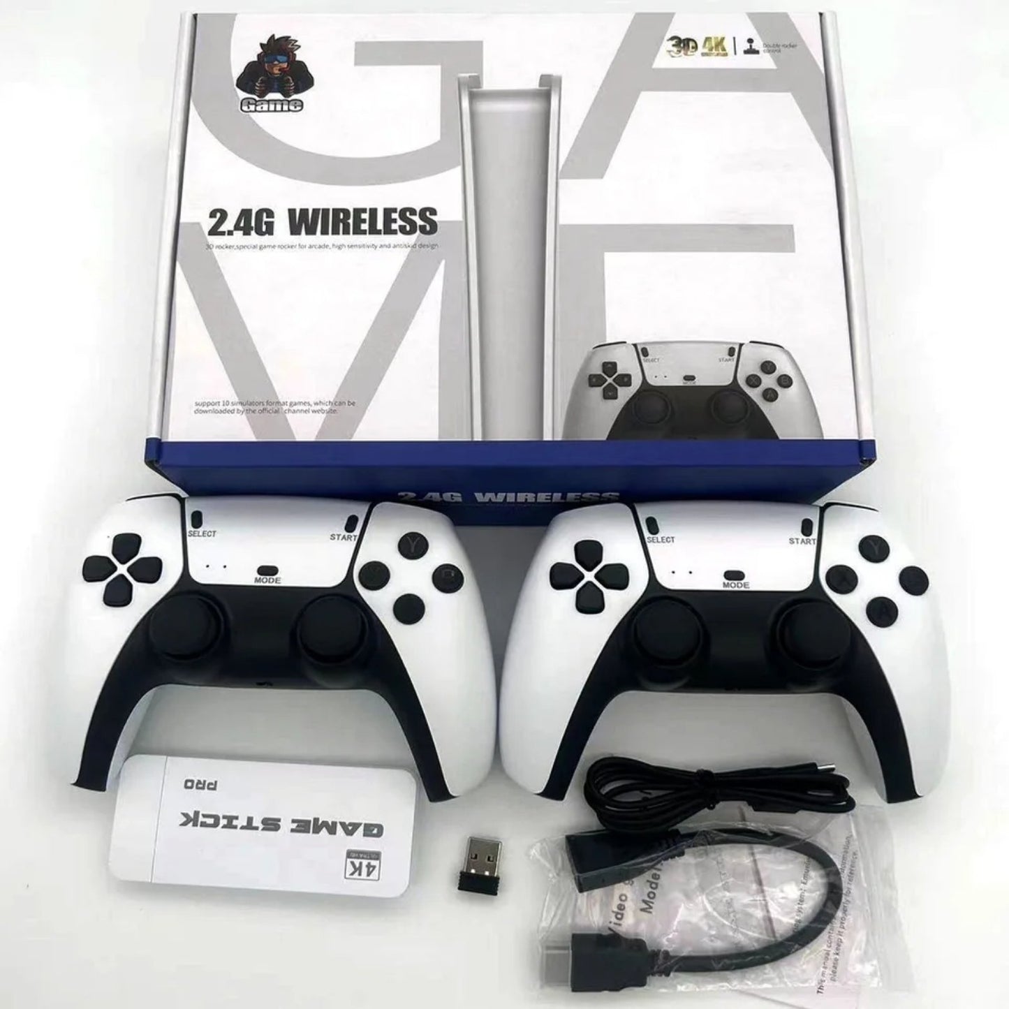 Najnovija Retro game 3D 4K HDMI stick konzola 30000 igrica + 2 bežična džojstika