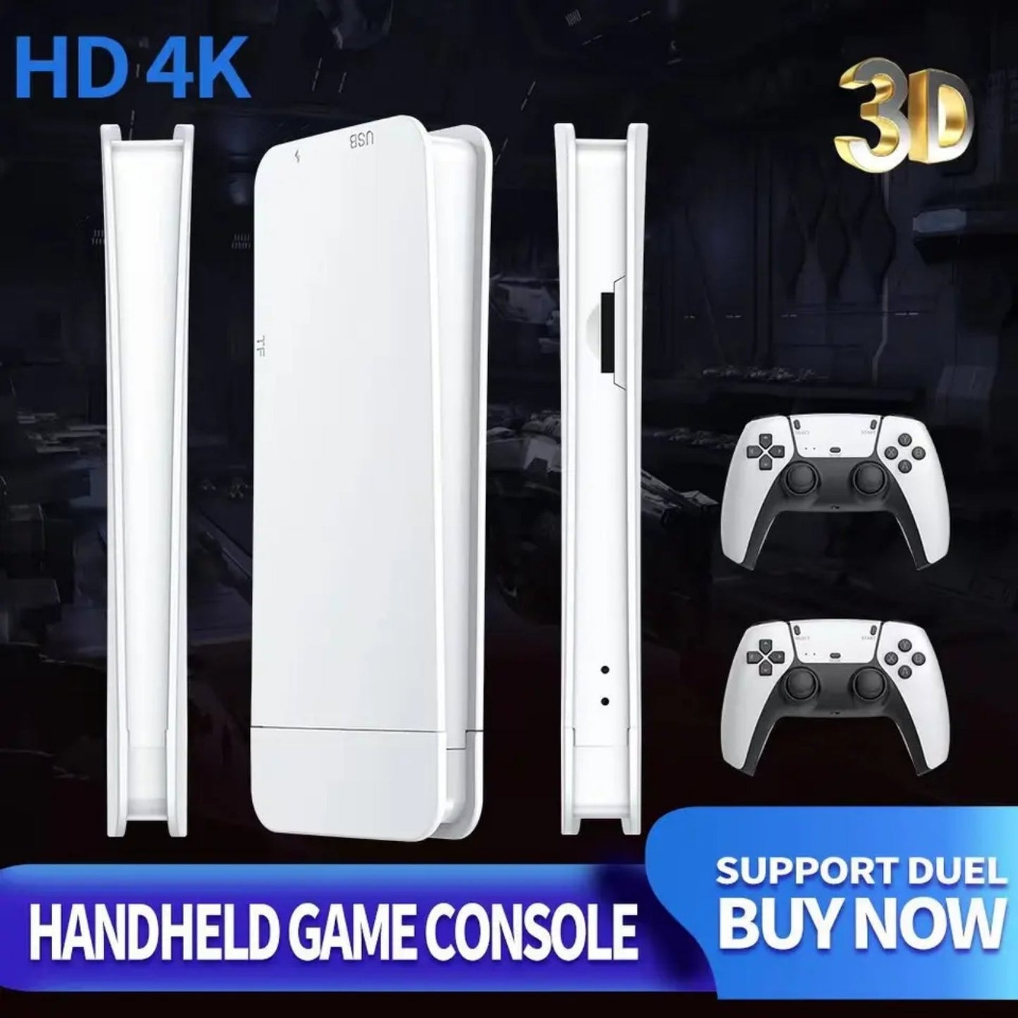 Najnovija Retro game 3D 4K HDMI stick konzola 30000 igrica + 2 bežična džojstika