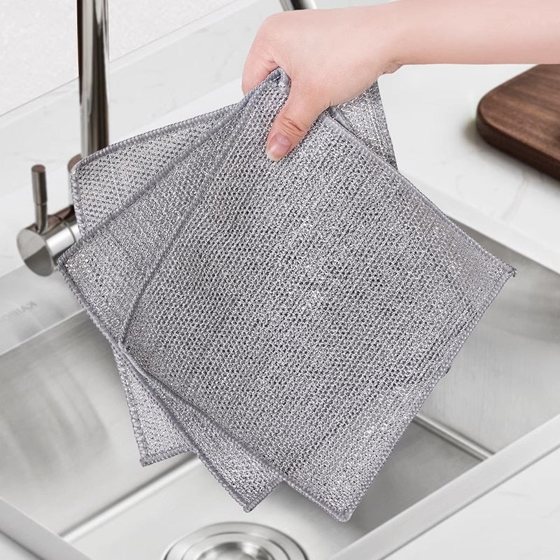 Mikrofiber Žičana Krpa Za Suđe: Revolucija u pranju! ( SET 5 KOMADA)