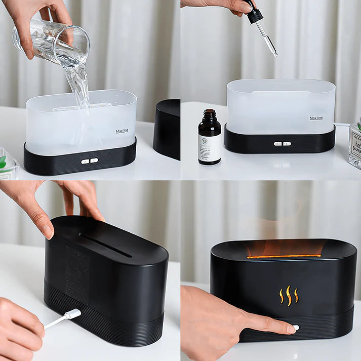 Difuzer plamen za eterična ulja + ETERIČNO ULJE NA POKLON