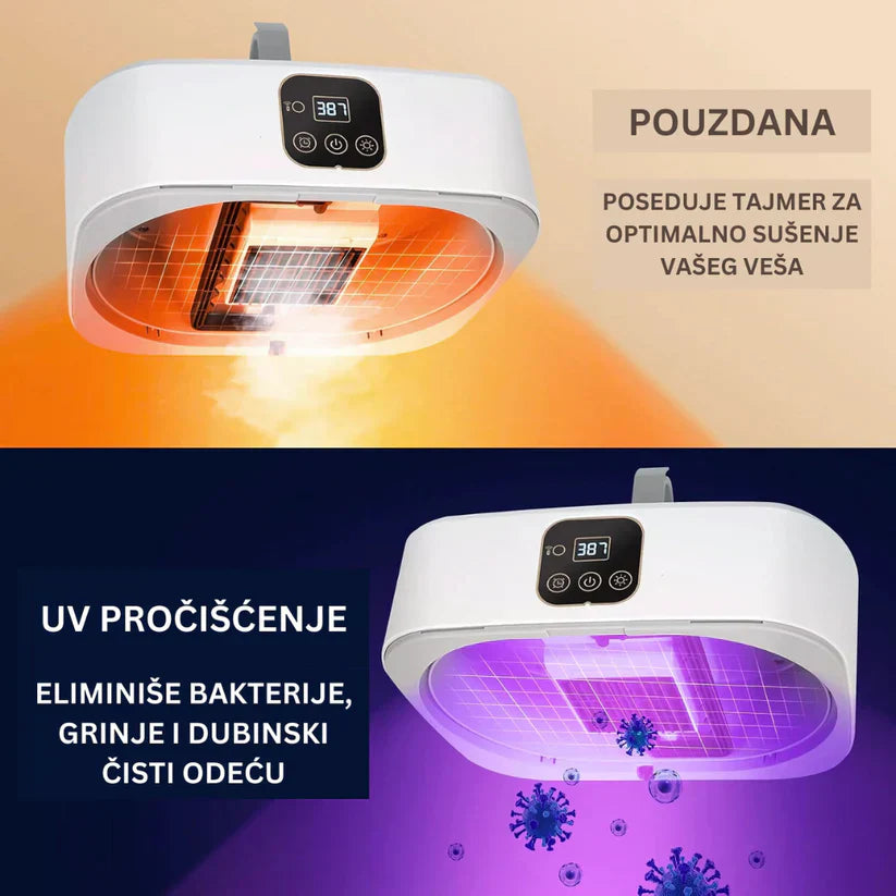 Pametna električna sušilica odjeće 2-u-1