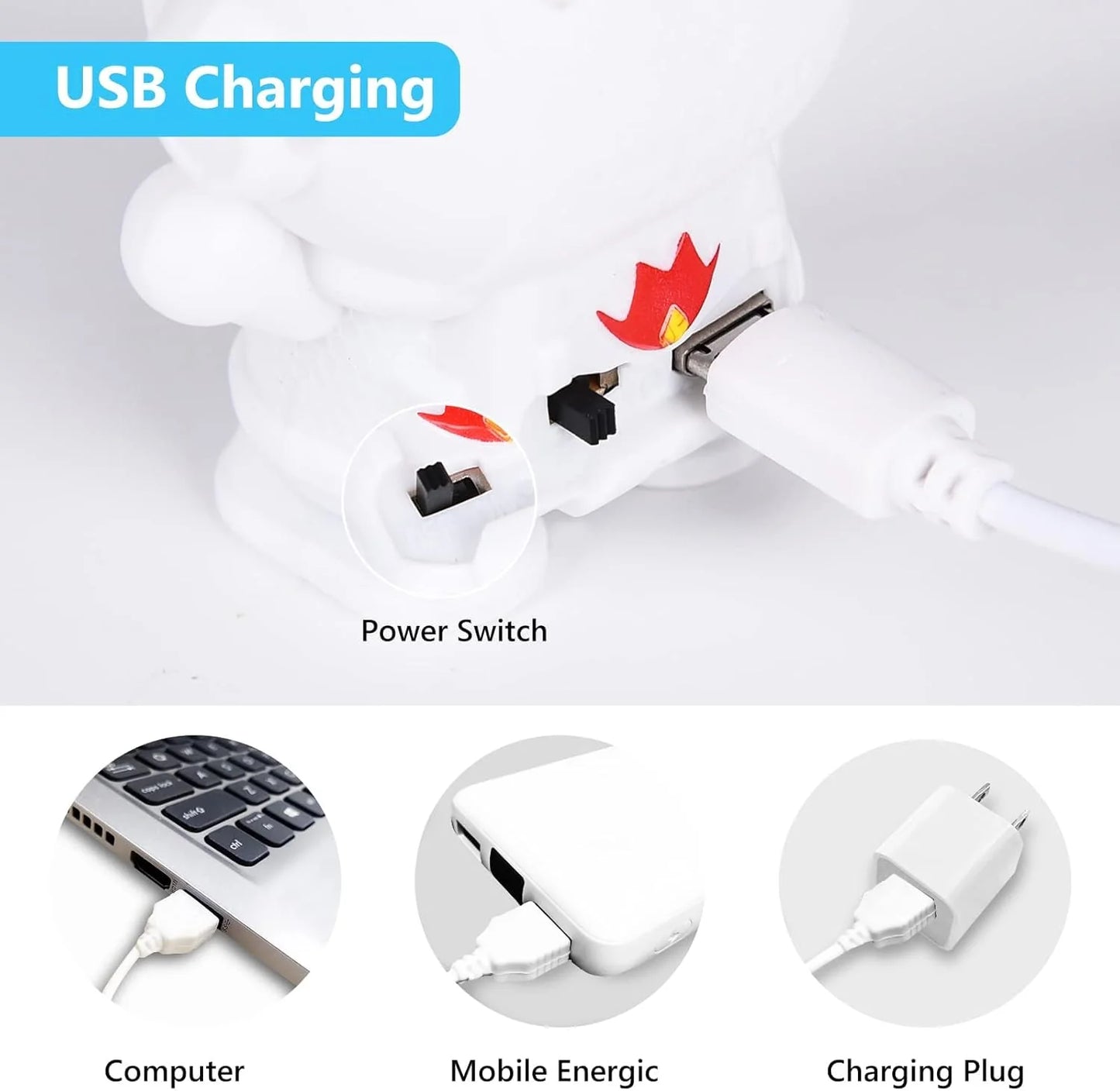 Leteci astronaut sa LED svjetlima