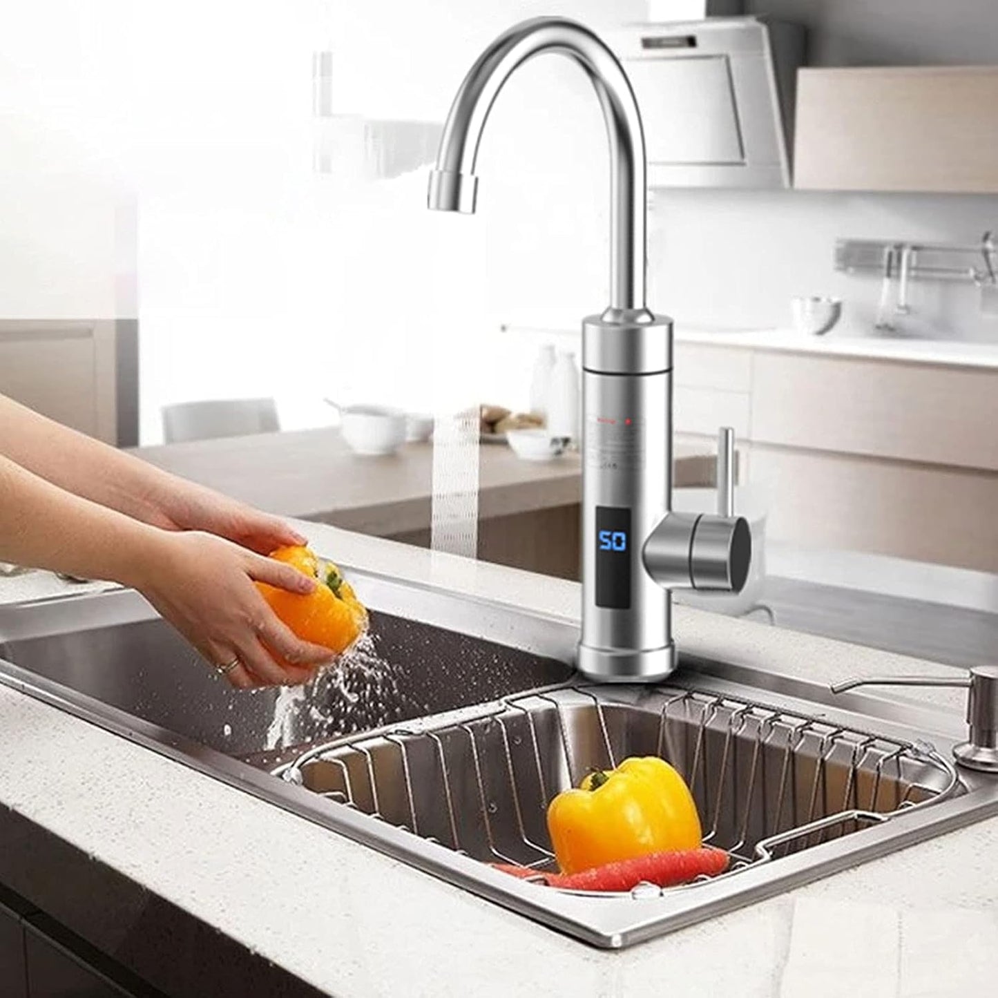 INOX Slavina sa Grijačem za Sudoperu