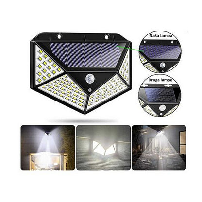 Solarni reflektor (sa senzorom) – 100 Led dioda